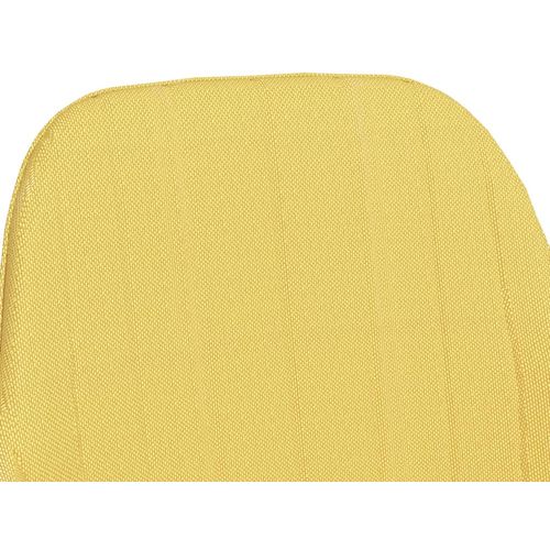 Blagovaonske stolice s naslonima za ruke 4 kom žute od tkanine slika 13