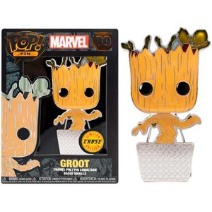 Funko Pop Marvel Guardians of the Galaxy Groot Large Ename bedž 10cm Chase