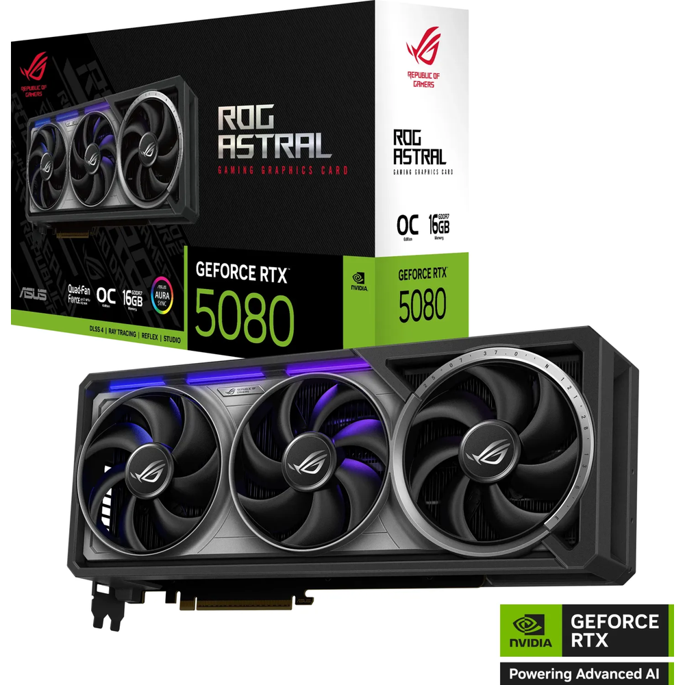 ASUS ROG Astral GeForce RTX 5080 OC Grafička Kartica, 16GB GDDR7, PCI-E 5.0 slika 6