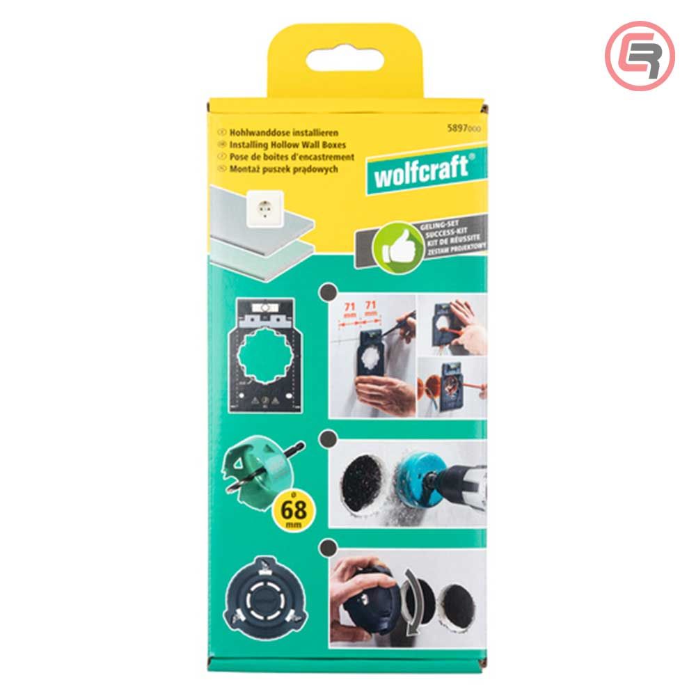 Wolfcraft Set Za Postavljanje Razvodnih Kutija / 3 dijelni - 5897000 slika 3