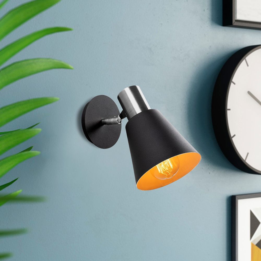 Kem - 6347 Crna Nickel Zidna Lampa slika 1