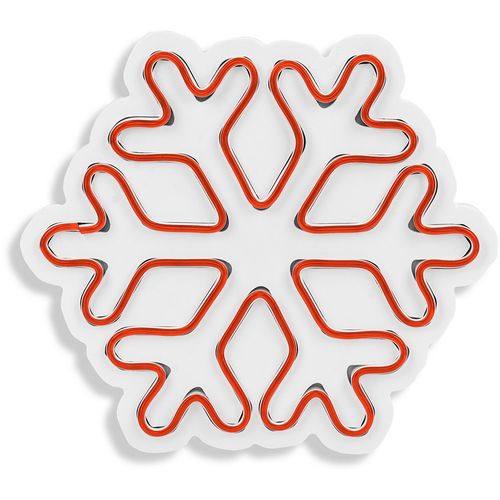 Wallity Ukrasna plastična LED rasvjeta, Snowflake - Red slika 6