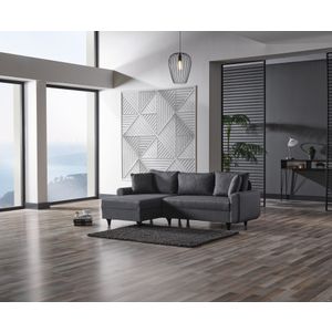 Krevetna sofa u kutu Flavia – siva