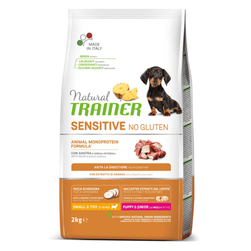 Trainer Natural Small &amp; Toy, Puppy &amp; Junior Sensitive No Gluten Pačetina 2 Kg slika 1