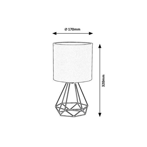 Rabalux Kinga stona lampa E14 40W slika 3