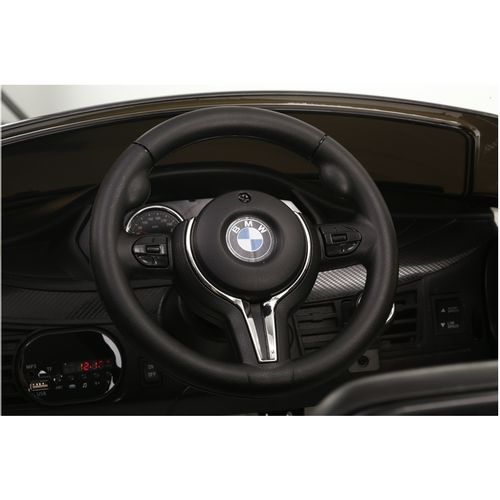 Licencirani BMW X6 crni lakirani - auto na akumulator - NOVI dizajn slika 5