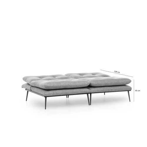 Atelier Del Sofa Martin Sofabed - Sivi GR110 Trosed na razvlačenje slika 11