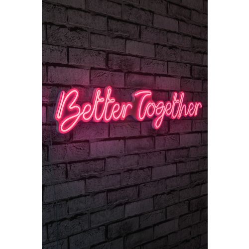 Wallity Better Together - Pink Dekorativno Plastično LED Osvetljenje slika 1