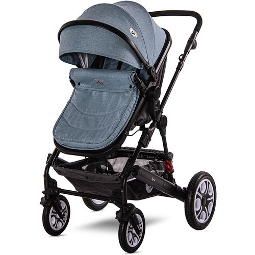 LORELLI LORA LUXE Sky Blue Kolica 3u1: Košara + Autosjedalica + Zimska Navlaka (0mj+) - (do 15kg/96cm) slika 5