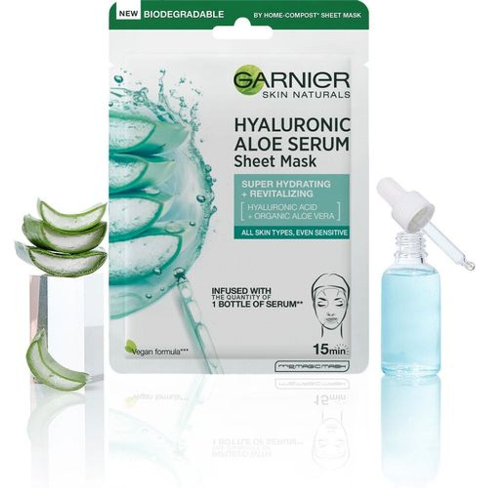 Garnier Skin Naturals Hyaluronic maska za lice Aloe Vera 32g slika 3