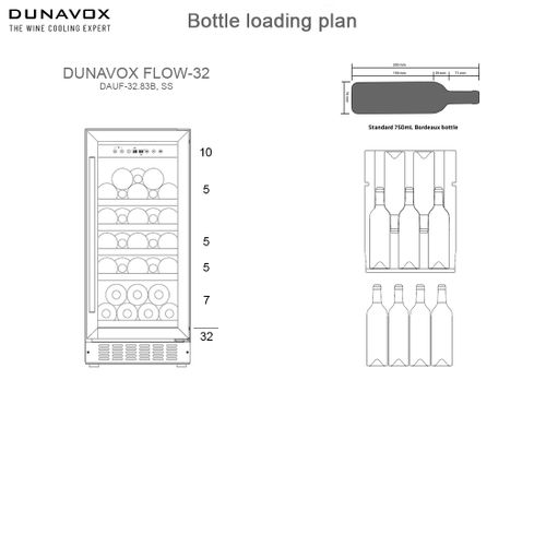 DAUF-32.83B DUNAVOX vinska vitrina slika 5