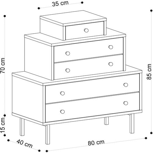 Tata Oak
Black Dresser slika 4