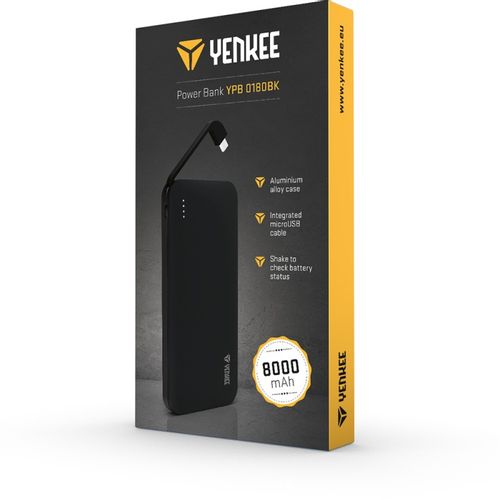 Yenkee prenosiva pomoćna baterija YPB 0180BK slika 5