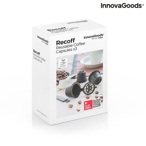 Set od 3 kapsule za kavu za višekratnu upotrebu Recoff InnovaGoods (za Nespresso aparate) slika 2