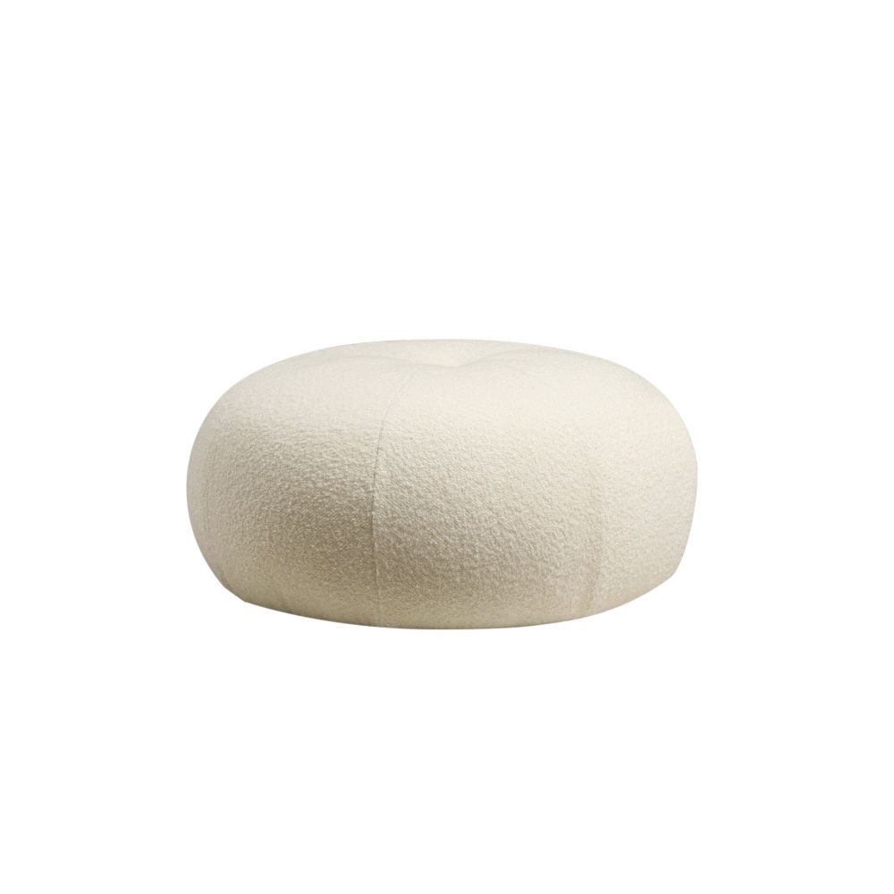 Tina - Bouclet White Pouffe slika 2