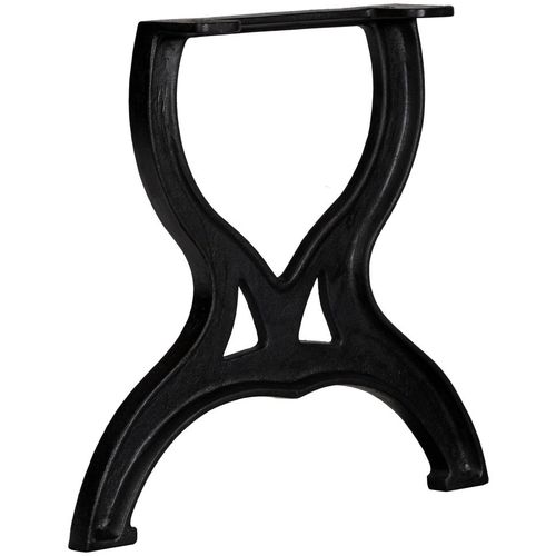 Noge za stolić za kavu 2 kom u obliku slova X lijevano željezo slika 3