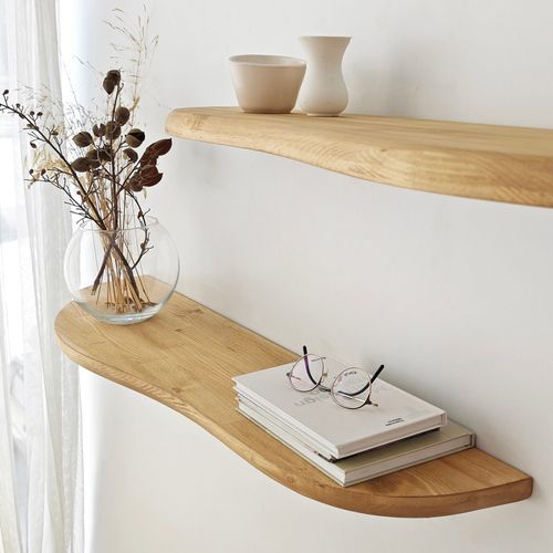 Wavy 2 - Oak Oak Wall Shelf slika 6