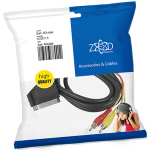 ZED electronic Scart - RCA (činč) kabl sa prekidačem, 1.5 met - VCSC/1,5