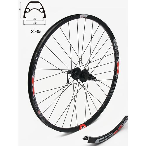 Zadnja felna X-6 27.5" 32H sa glavom Shimano M475 slika 1