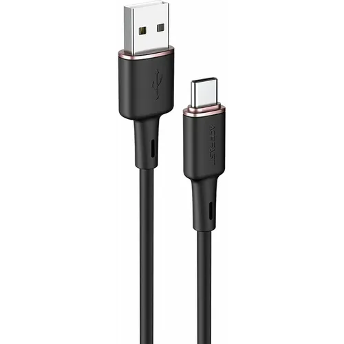 ACEFAST kabel USB A na Type C 3A C2-04 silikonski 120 cm crni slika 2