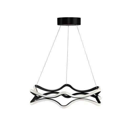 Jades Black - Yellow Light Black Chandelier slika 3