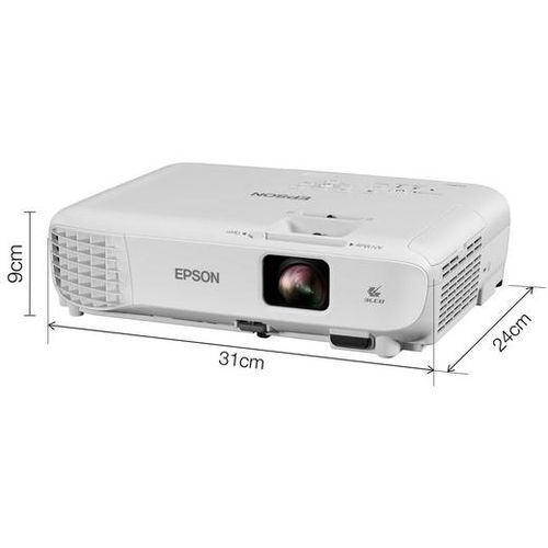 Epson V11H973040 EB-W06 Projector, WXGA, 3LCD, 3700 lumen, 16.000:1, 2W speaker, HDMI, USB, VGA slika 3