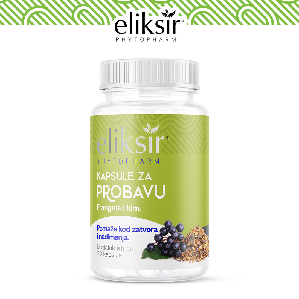 Eliksir kapsule za probavu Frangula i kim 30kom slika 1