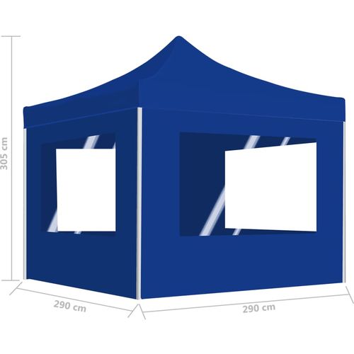 Profesionalni sklopivi šator za zabave 3 x 3 m plavi slika 34