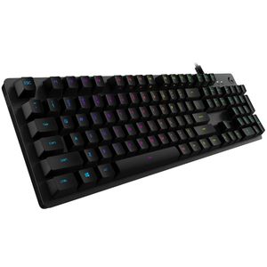 Logitech G512 CARBON LIGHTSYNC RGB Mechanical Gaming Keyboard with GX Red switches-CARBON-US INT'L-USB-IN