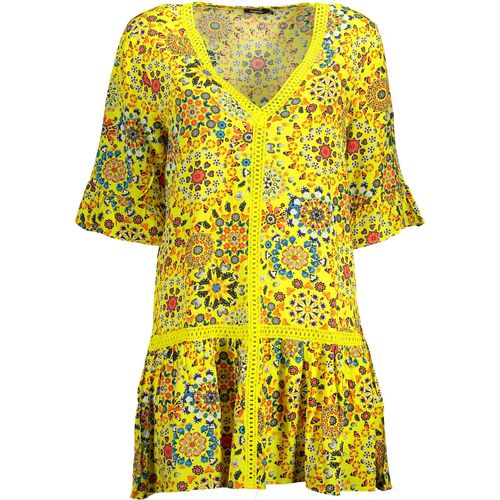 DESIGUAL SHORT DRESS YELLOW WOMAN slika 2