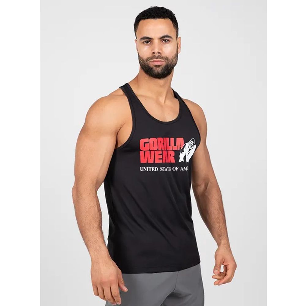 Gorilla Wear CLASSIC Trening Majica bez rukava, Crna slika 1