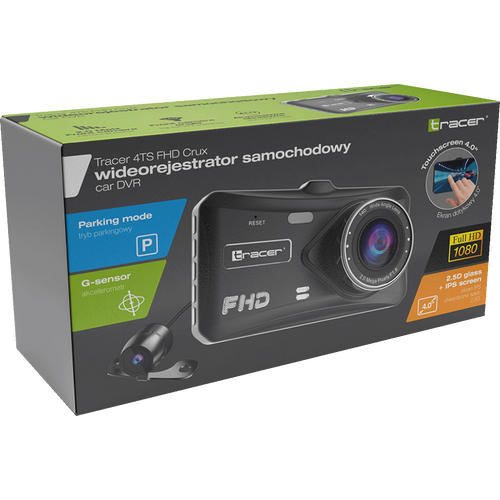 Tracer Auto kamera, 2 Mpxiel, 4" LCD, FullHD, microSD, G-senzor - 4TS FHD CRUX DASH CAM slika 4