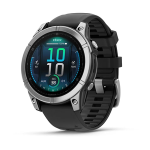 Garmin pametni sat fenix E 47 mm AMOLED Stainless Steel/Black remen