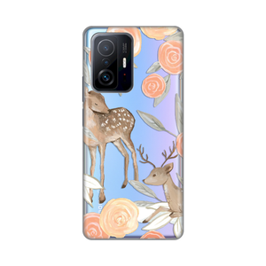 Torbica Silikonska Print Skin za Xiaomi 11T/11T Pro Flower Deer