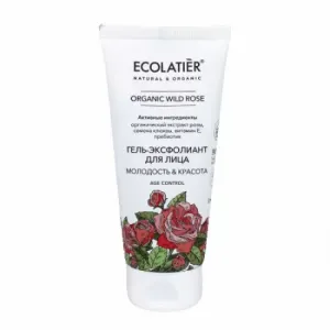 ECOLATIER Green Face piling za lice sa eteričnim uljima divlje ruže i vitaminom E 100ml