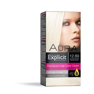 Set za trajno bojenje kose EXPLICIT 12.89 Lightest blonde / Najsvetlije plava