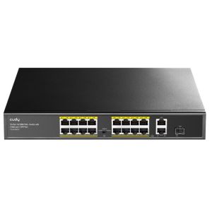 Cudy FS1018PS1 16-Port 10/100M PoE+Switch, 1Gbit Uplink + 1Gbit Combo SFP Port, 200W( PFS4218-16ET-