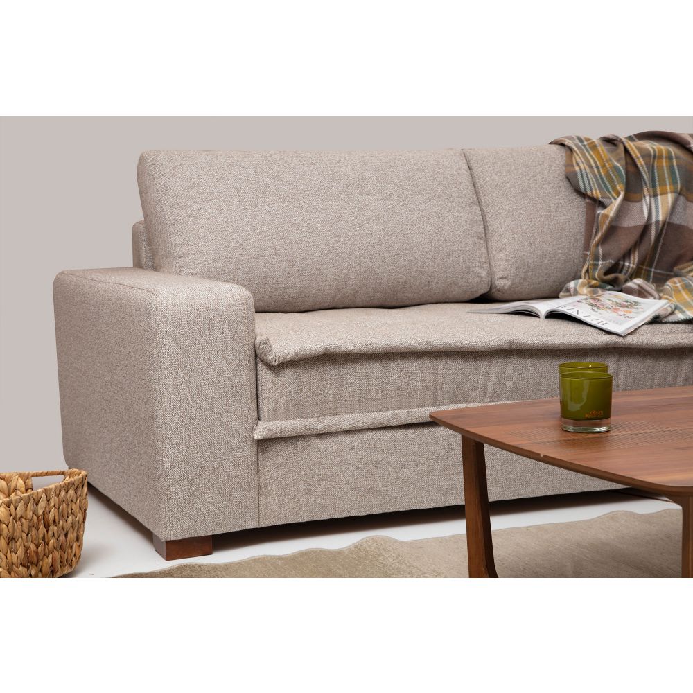 Ugaona Sofa Lena Corner (L3-CHL) - Boja Pješčane Bež slika 4