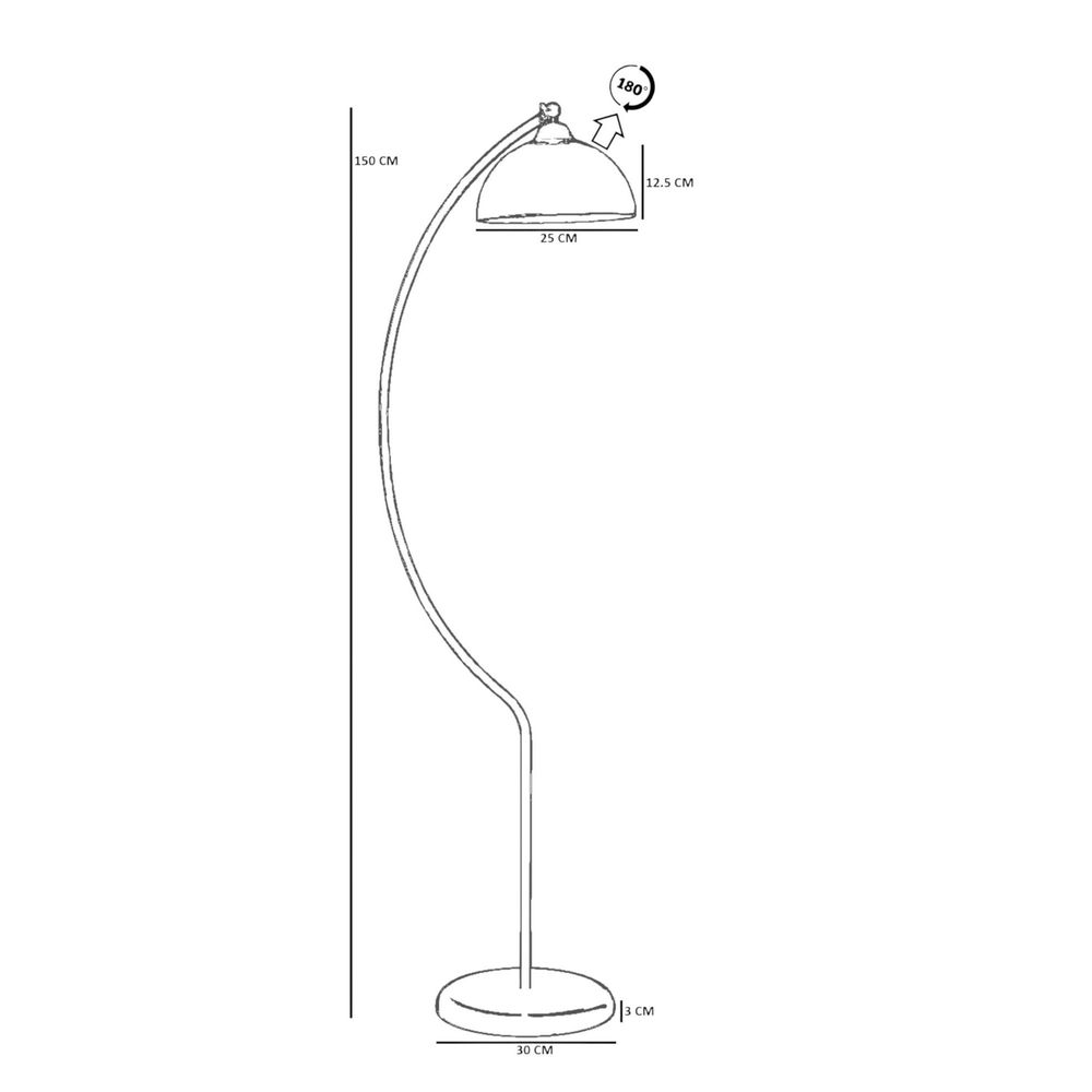 Opviq Podna lampa 593, bijela slika 4