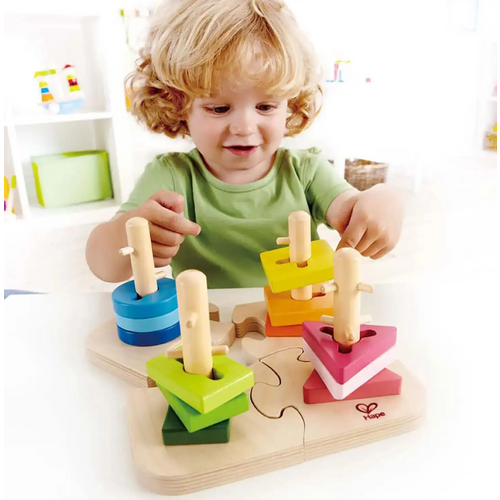 Hape Drveni sorter Creative Peg Puzzle E0411A  slika 4