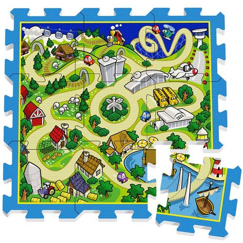 Podloga od pjene puzzle 31x31cm ulice slika 1