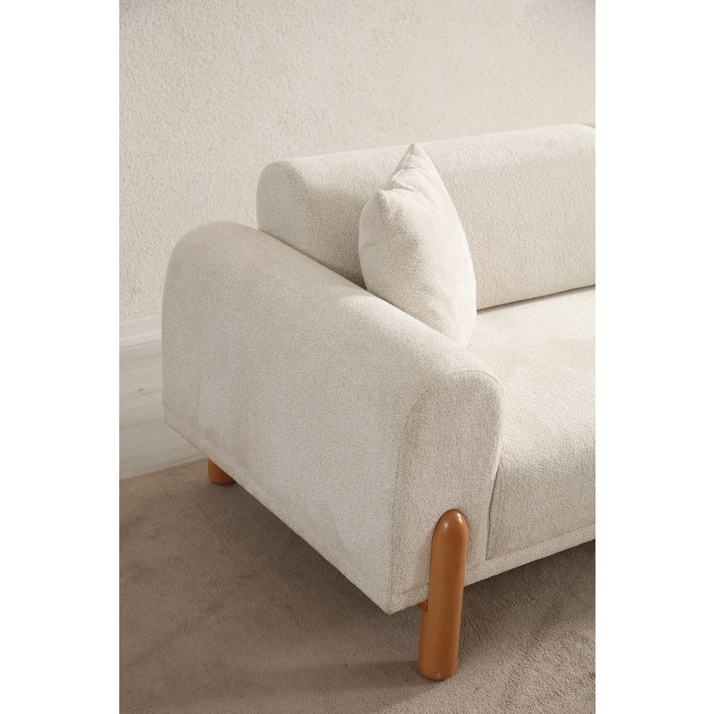 Lyke 3-Sjedalna Sofa na Razvlačenje - Krem slika 6