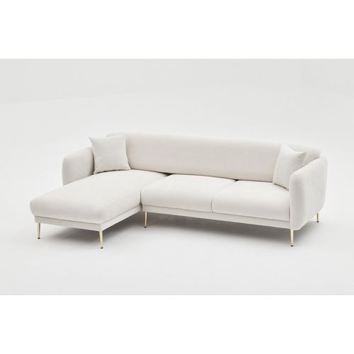 Atelier Del Sofa Kutna garnitura na razvlačenje, Krem Zlato, Simena Left - Cream slika 12