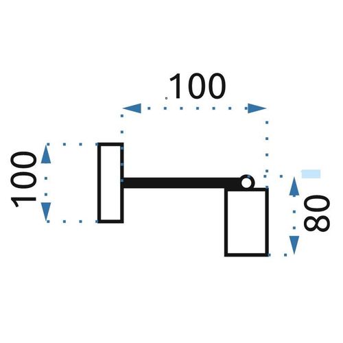 TOOLIGHT Zidna svjetiljka Metalna crna mat 392205 slika 11