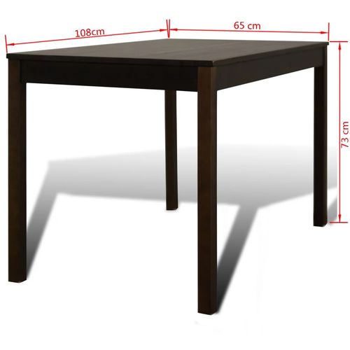 Blagovaonski namještaj 1 smeđi drveni stol 4 stolice slika 16