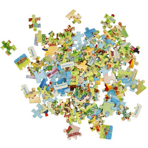 Castorland puzzle karta Poljske slika 6