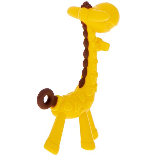 Silikonska grickalica žirafa žuta slika 4