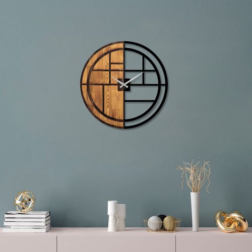 Wall Walnut
Black Decorative Wooden Wall Clock slika 2