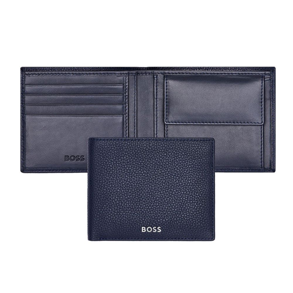Hugo Boss Novčanik Classic Grained HLM416N, plavi slika 4