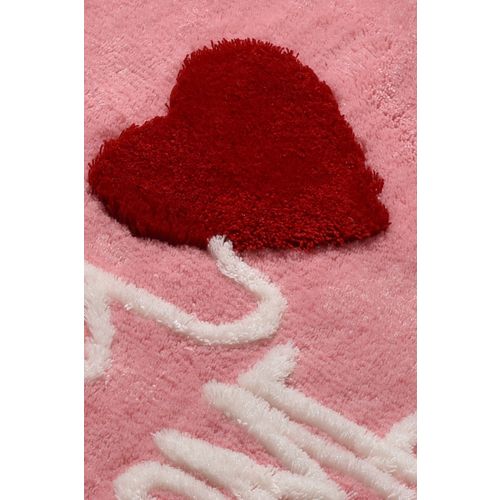 Home Sweet Home - Pink Pink Acrylic Bathmat Set (2 Pieces) slika 3